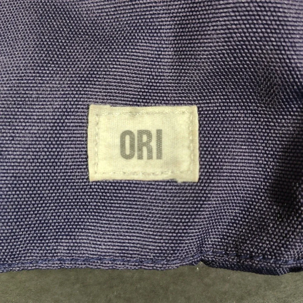 ORI London Backpack Purple Nylon Roll Top Magnetic Commuter Bag